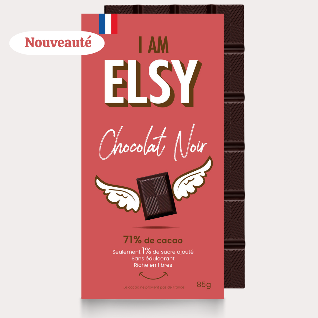 Tablette de Chocolat noir riche en fibres